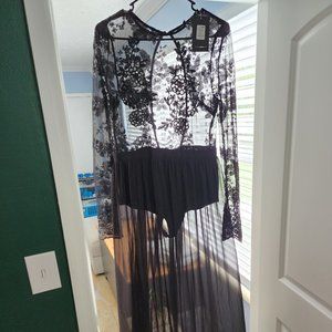 Black Mesh Dress (New)